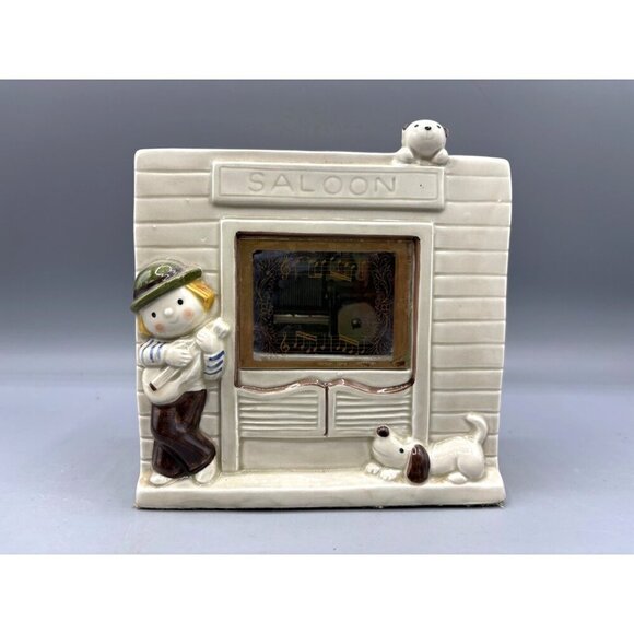 Vtg Ande Richard Ceramic Musical Saloon‎ Figurine Japan Decor - Picture 1 of 6